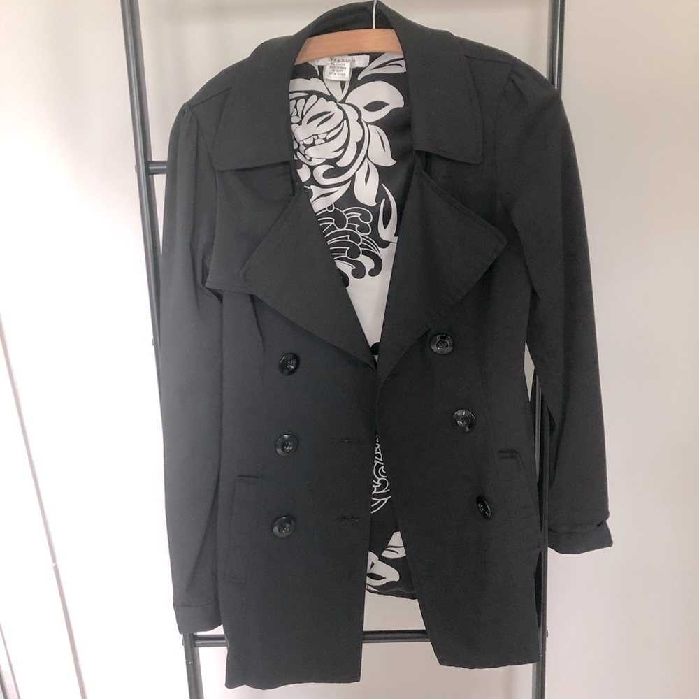 Black lightweight coat